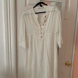 White Zara boho dress